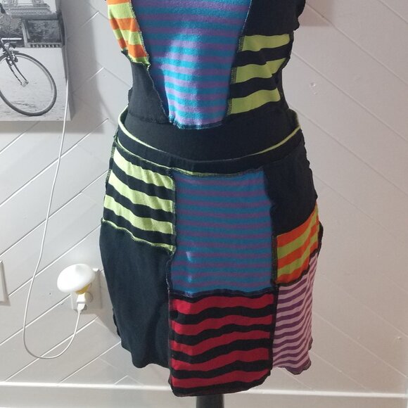 The Ragged Priest Breaker Stripe Patchwork Top and Skirt - Picture 7 of 9